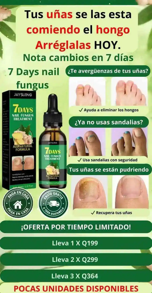 Tratamiento hongos uñas 7 days